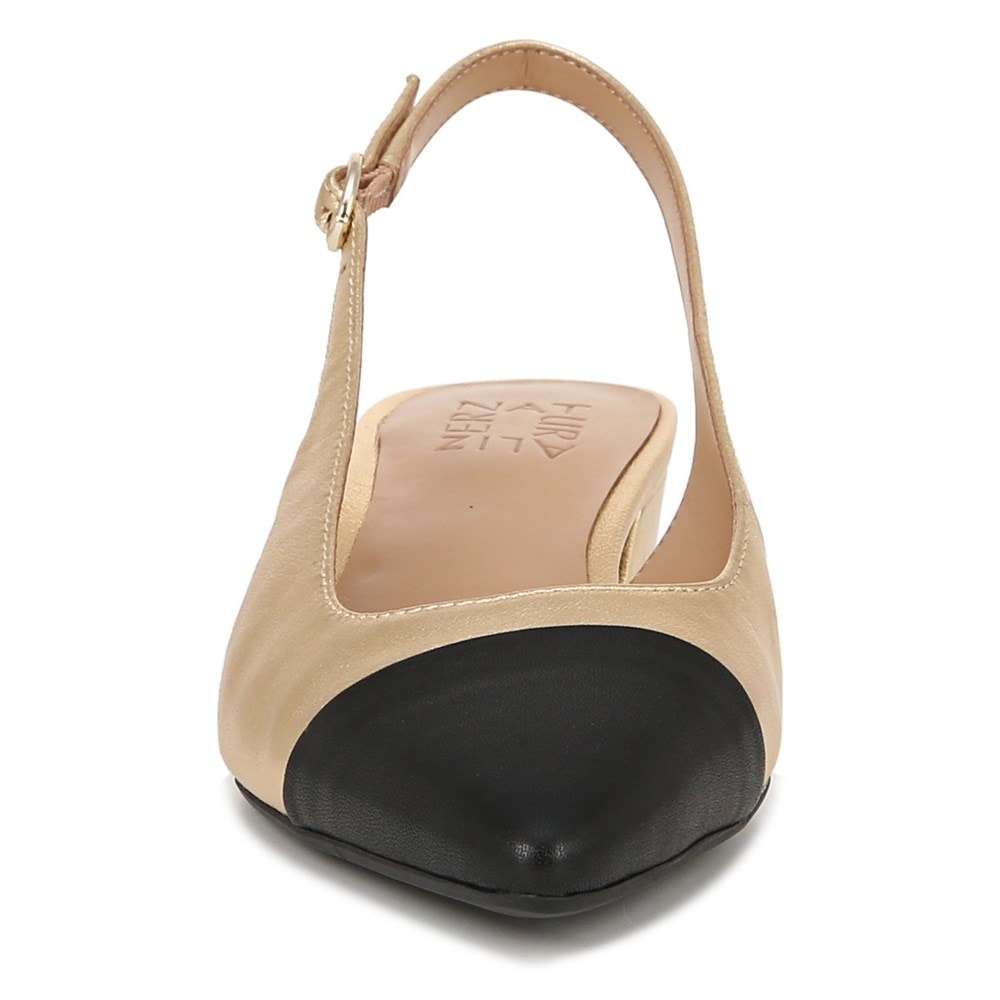 Naturalizer Banks Slingback - Dark Gold/Black Leather