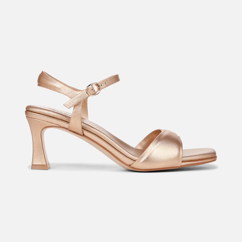 Naturalizer 27 EDIT Grace Dress Sandal - Rose Gold Leather