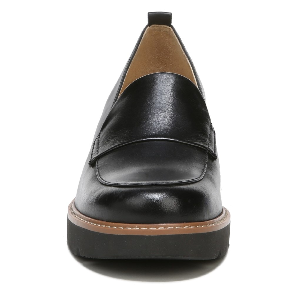 Naturalizer Darry Lug Sole Loafer - Black Leather