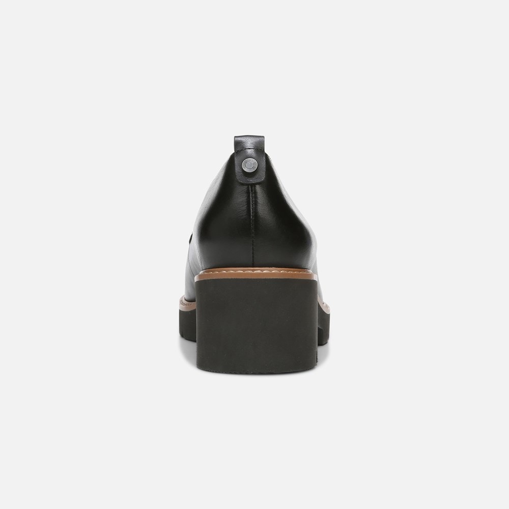 Naturalizer Darry Lug Sole Loafer - Black Leather