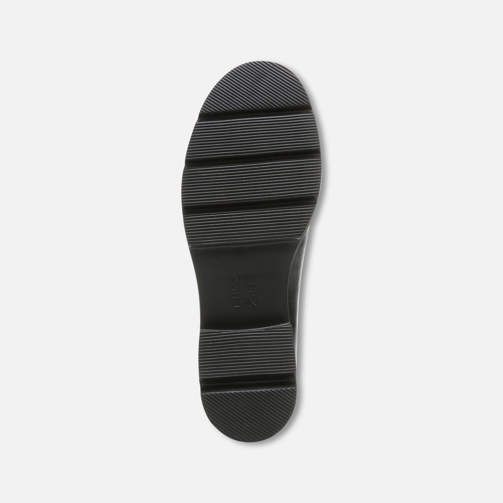 Naturalizer Darry Lug Sole Loafer - Black Leather