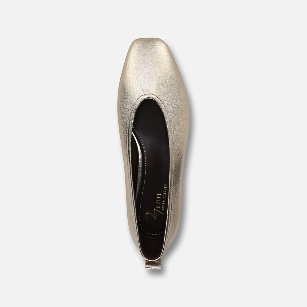 Naturalizer 27 Edit Carla Flat - Champagne Metallic Leather