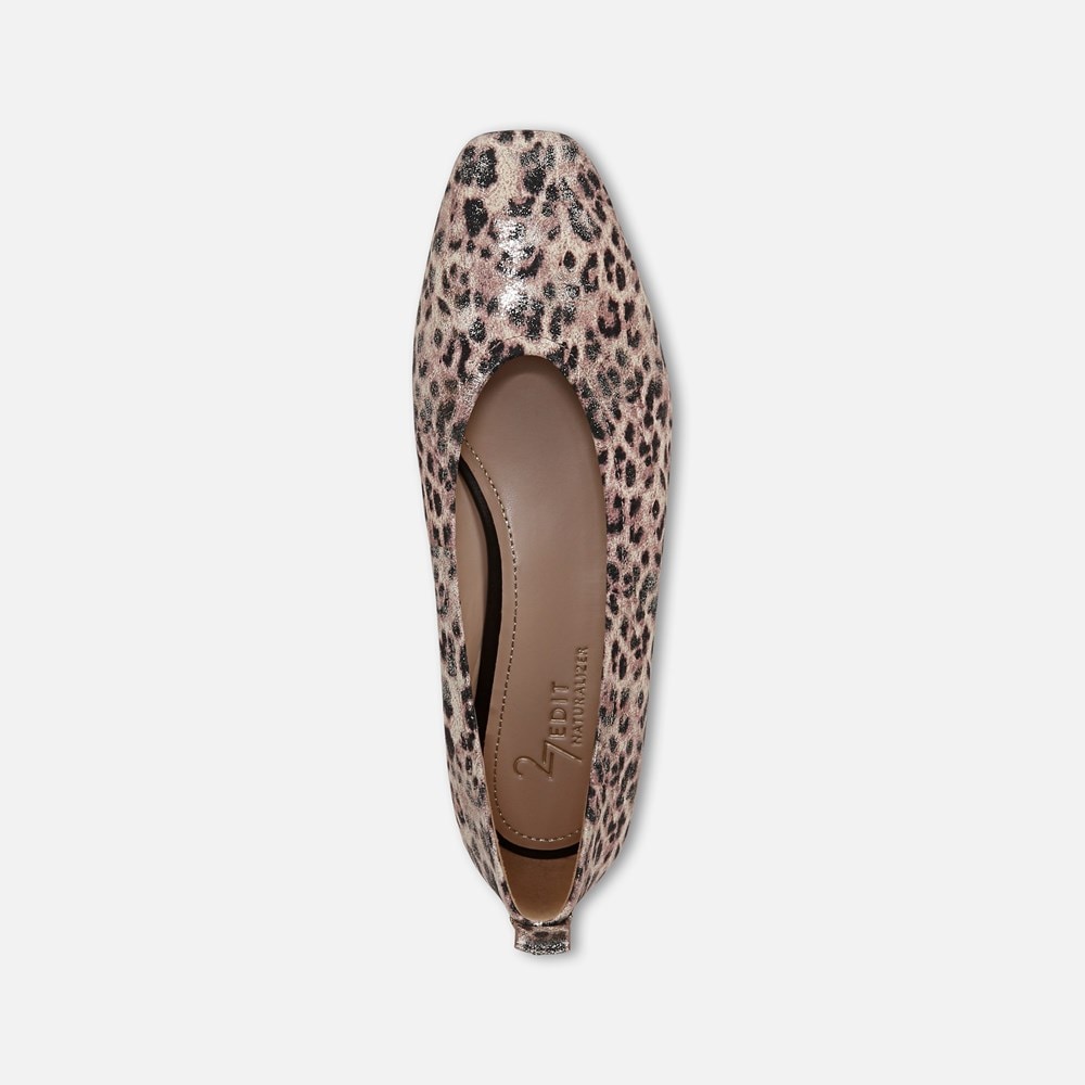 Naturalizer 27 Edit Carla Flat - Leopard Metallic Print Leather