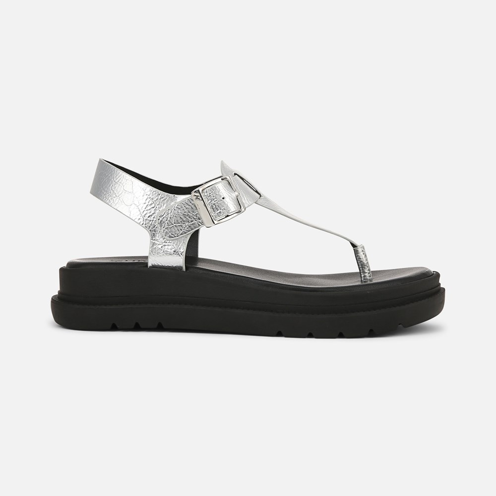 Naturalizer Alyssa Sandal - Silver Faux Leather