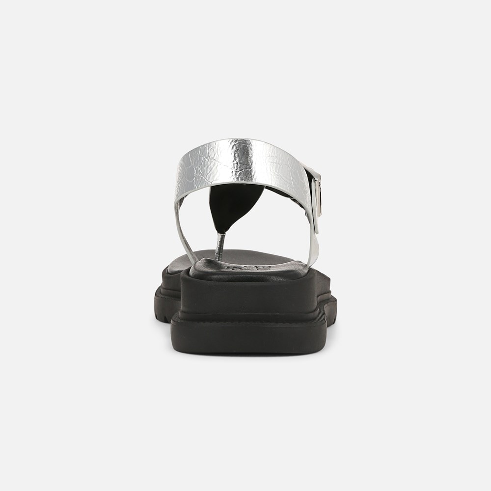 Naturalizer Alyssa Sandal - Silver Faux Leather