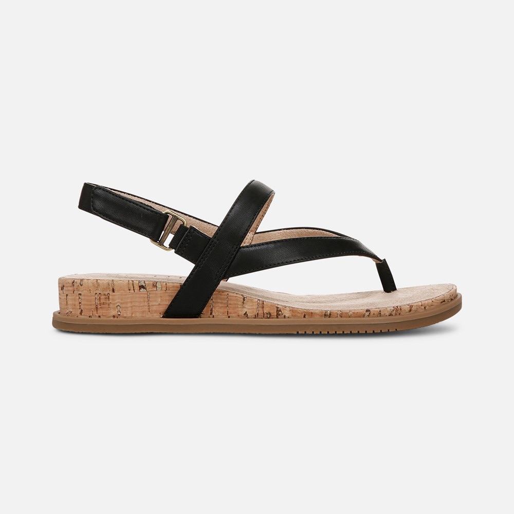 Naturalizer SOUL Carolyn Sandal - Black Faux Leather