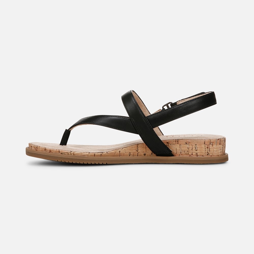 Naturalizer SOUL Carolyn Sandal - Black Faux Leather