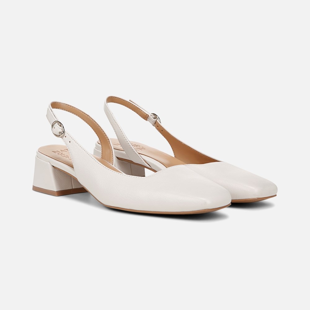 Naturalizer Jayla Slingback Pump - Warm White Leather