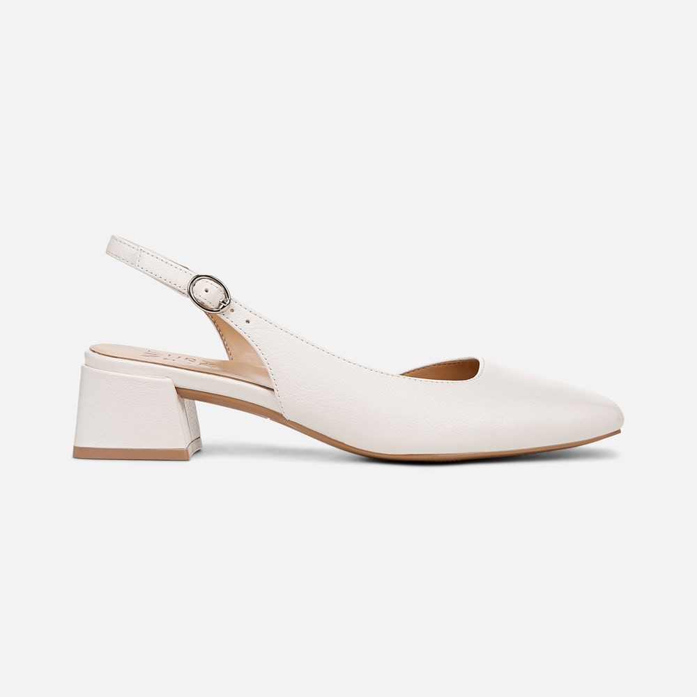 Naturalizer Jayla Slingback Pump - Warm White Leather