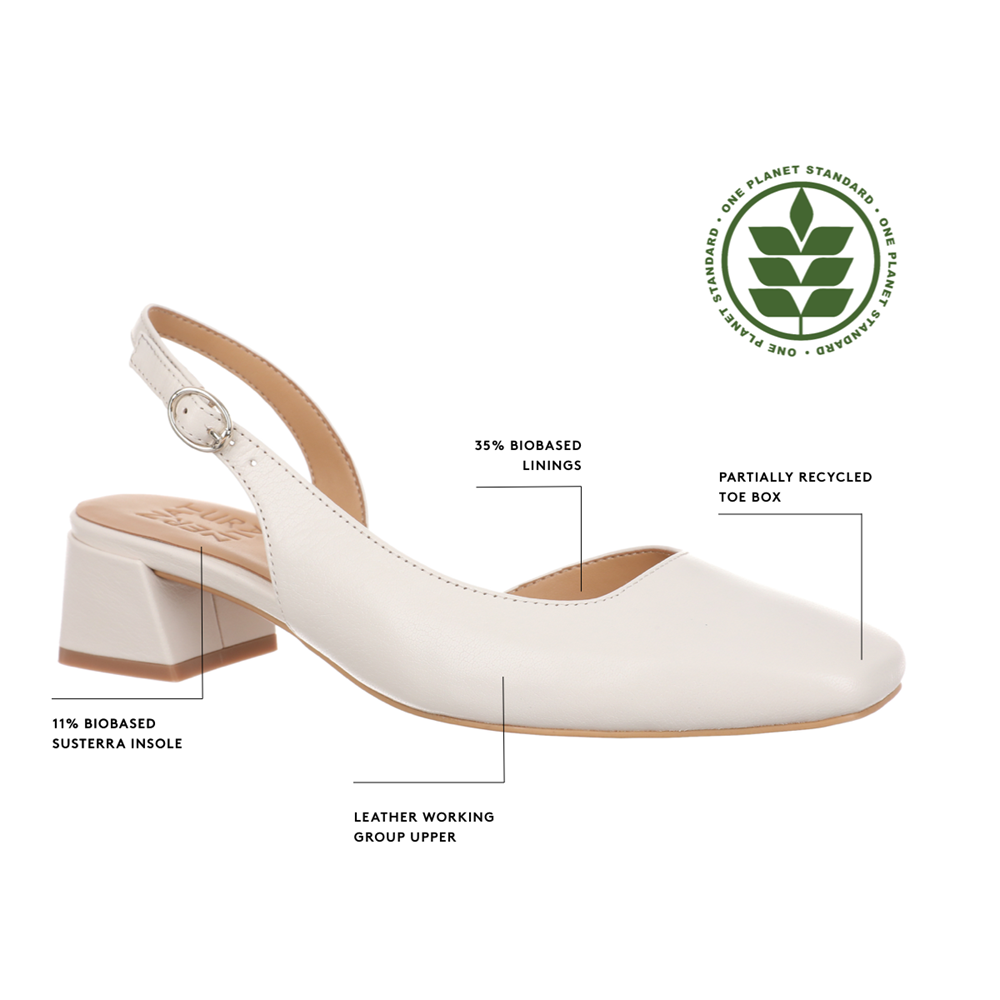 Naturalizer Jayla Slingback Pump - Warm White Leather