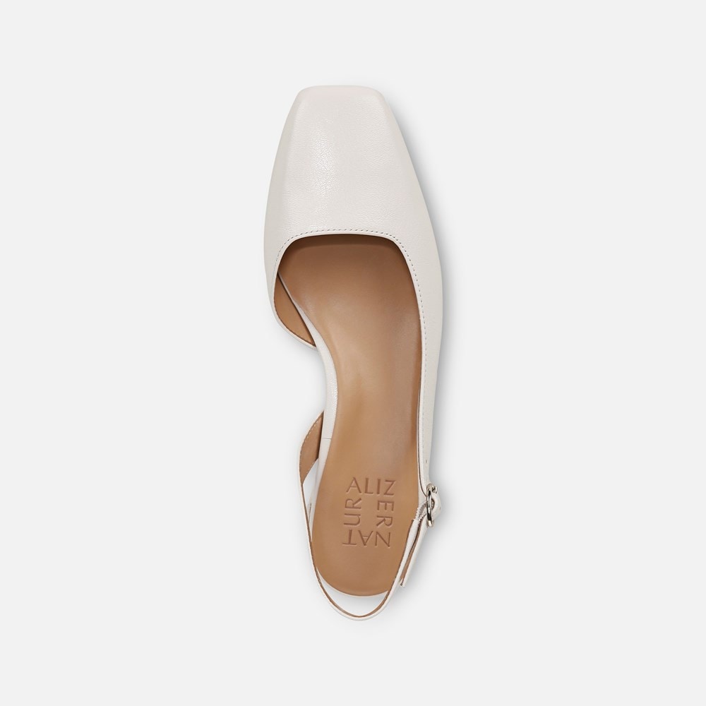 Naturalizer Jayla Slingback Pump - Warm White Leather