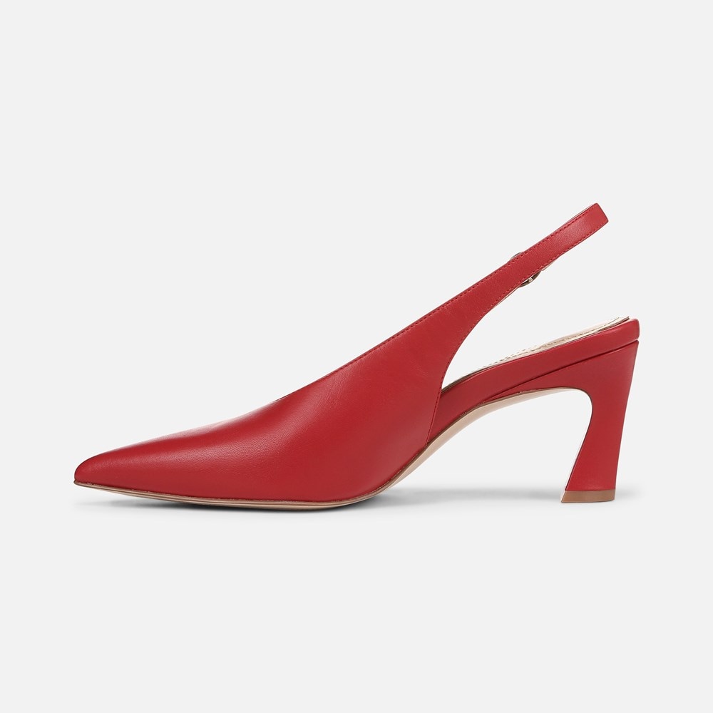 Naturalizer 27 EDIT Elaine Slingback Dress Shoe - Crimson Red Leather