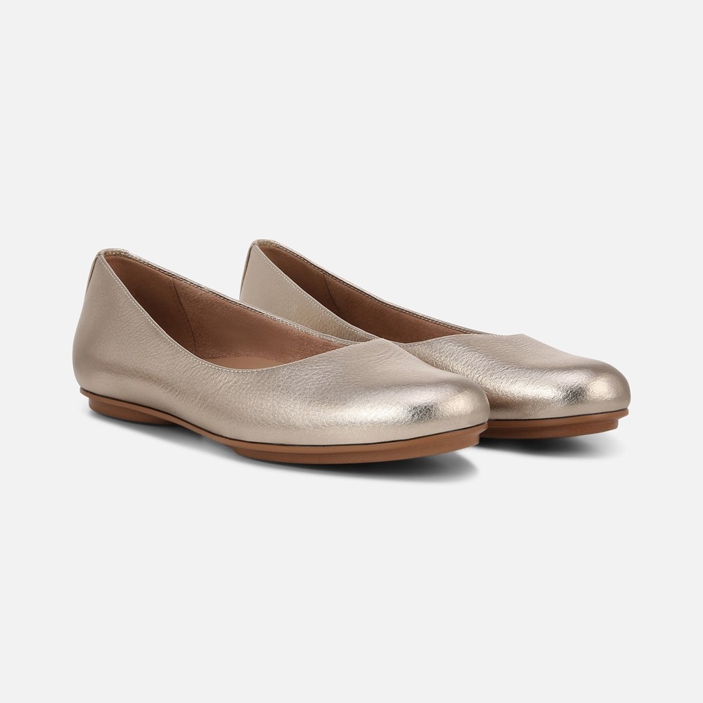 Naturalizer Maxwell Ballet Flat - Warm Silver Leather