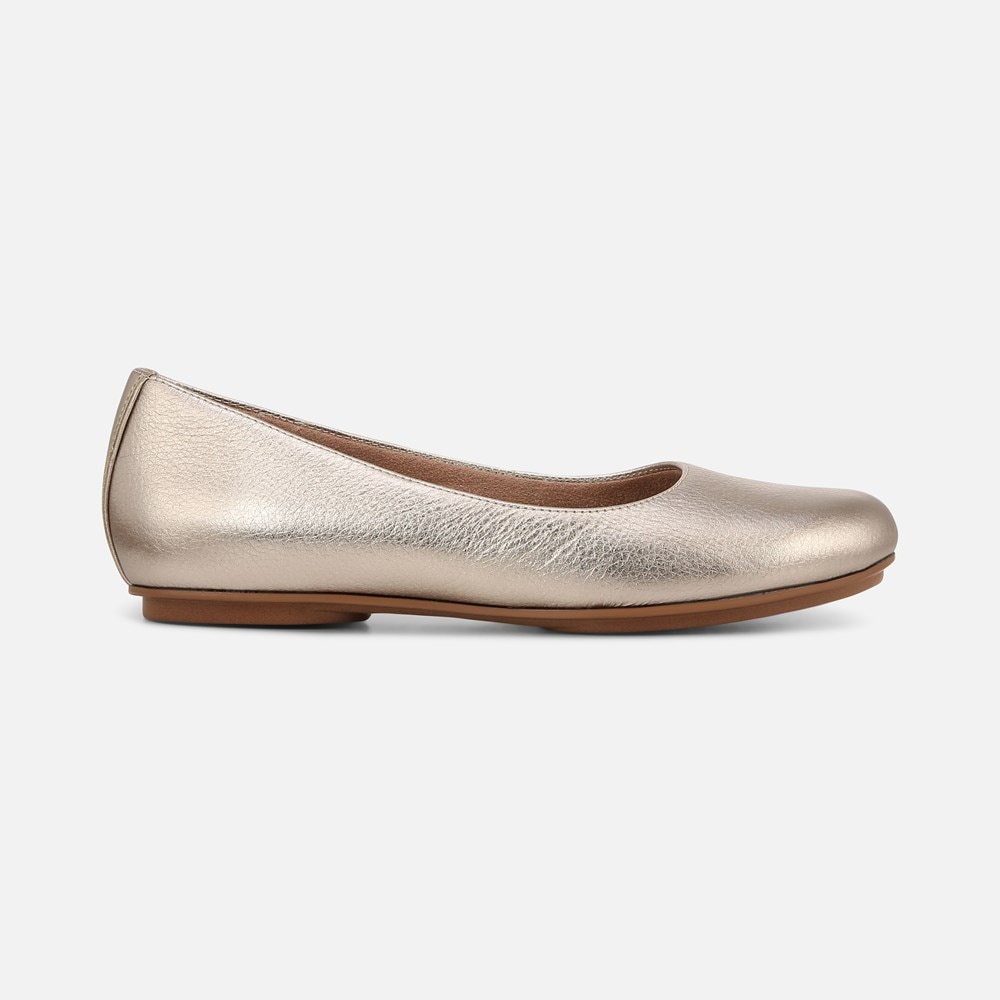 Naturalizer Maxwell Ballet Flat - Warm Silver Leather