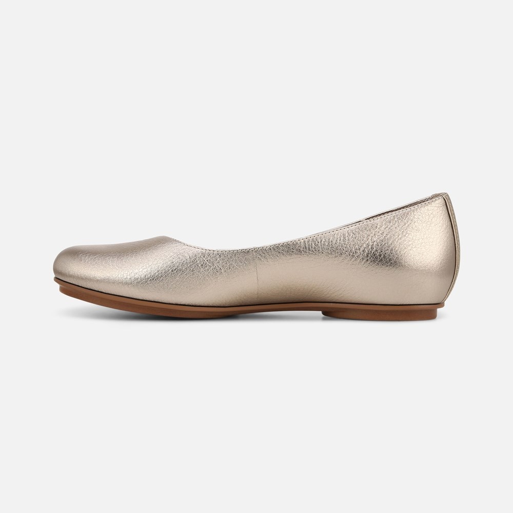 Naturalizer Maxwell Ballet Flat - Warm Silver Leather