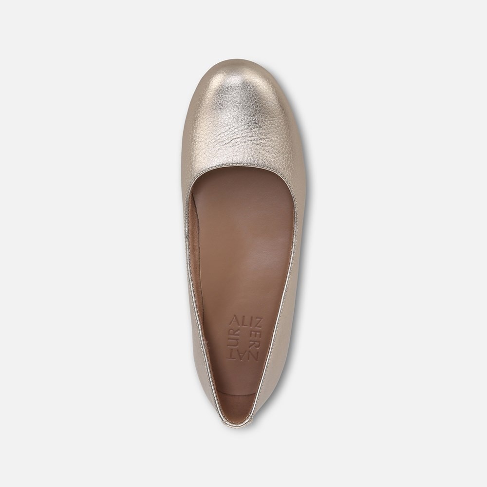 Naturalizer Maxwell Ballet Flat - Warm Silver Leather