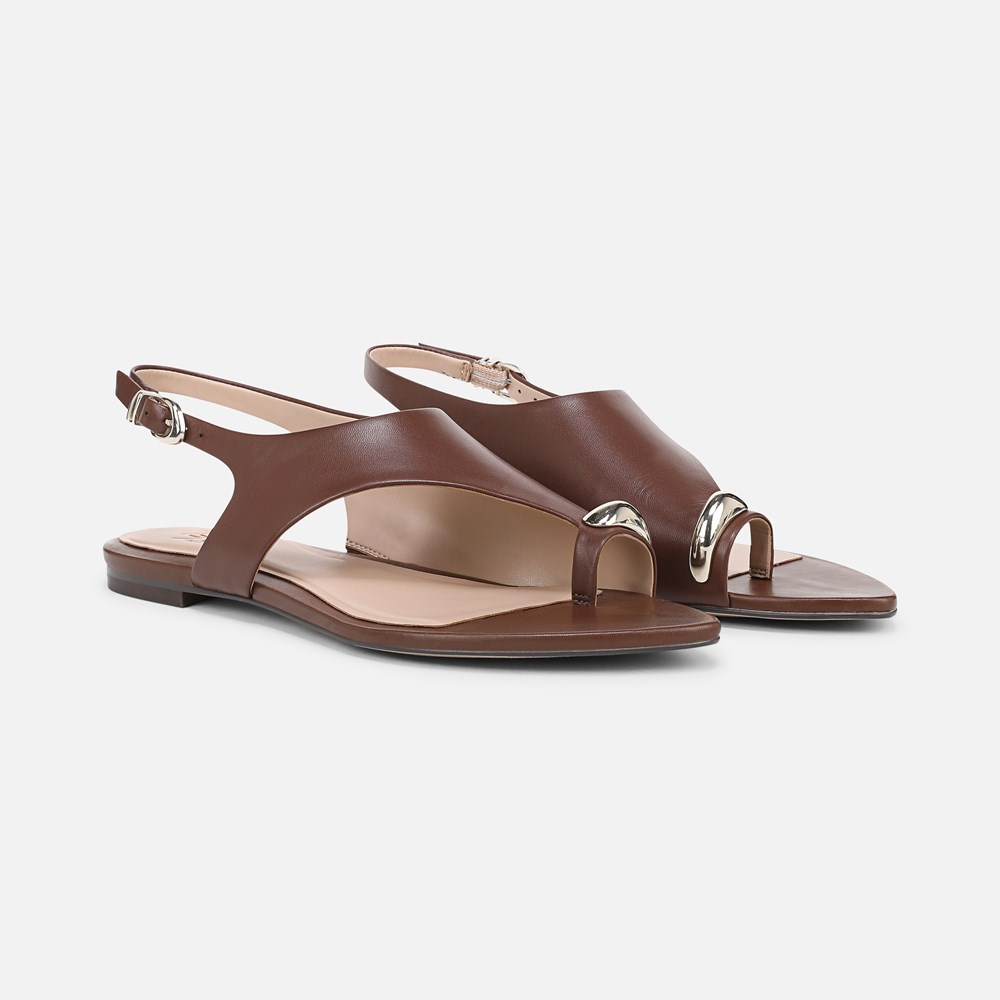 Naturalizer 27 EDIT Via Sandal - Cappuccino Brown Leather