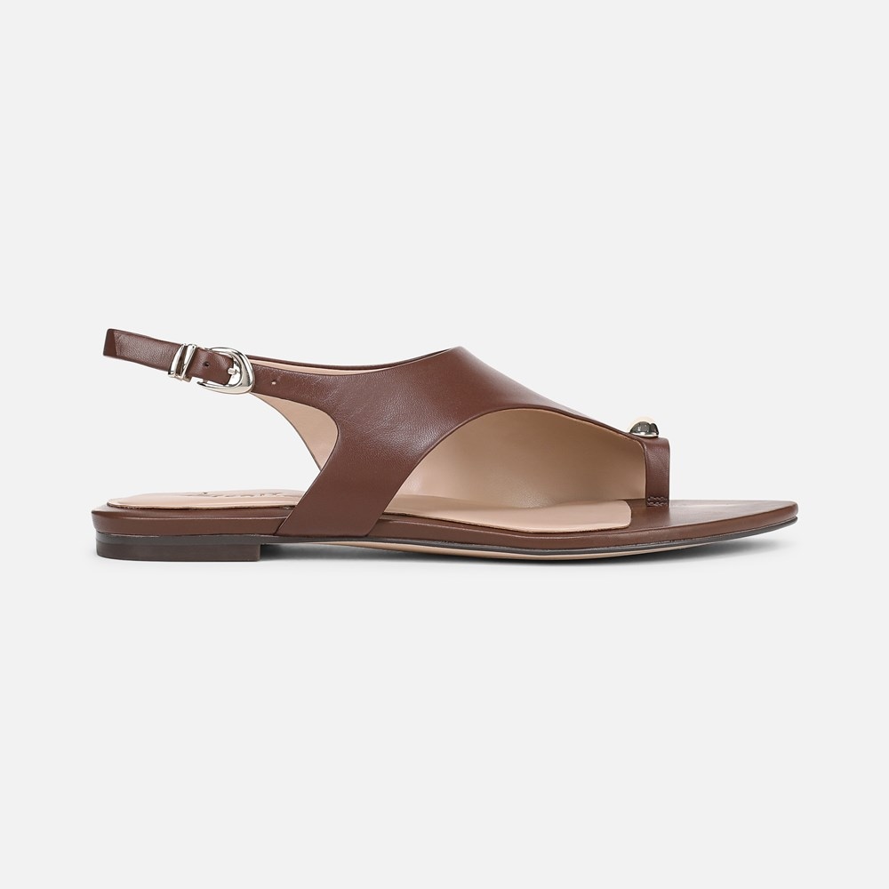 Naturalizer 27 EDIT Via Sandal - Cappuccino Brown Leather