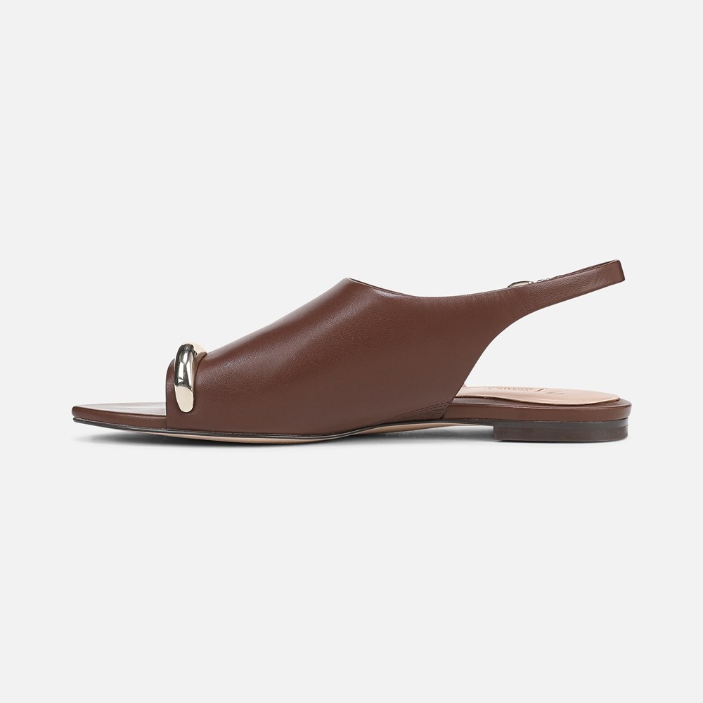 Naturalizer 27 EDIT Via Sandal - Cappuccino Brown Leather