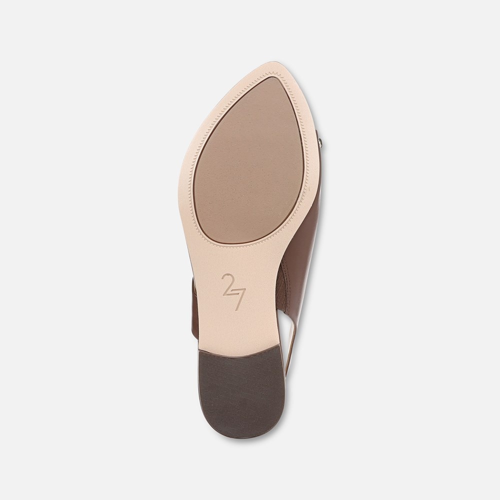 Naturalizer 27 EDIT Via Sandal - Cappuccino Brown Leather