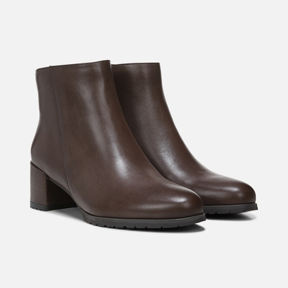 Naturalizer Bay Weatherproof Bootie - CHOCOLATE LEATHER