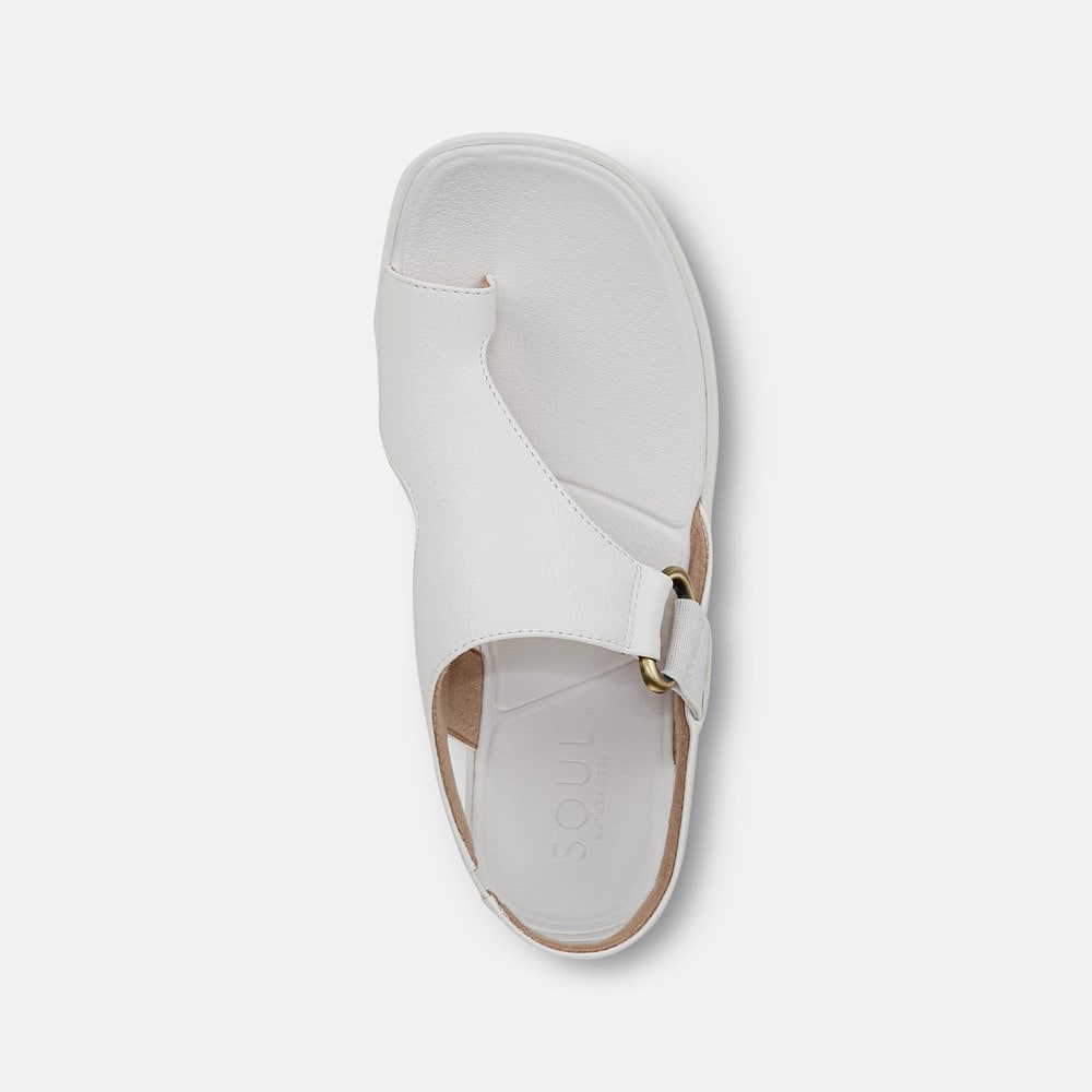 Naturalizer SOUL Freya Sandal - White Faux Leather