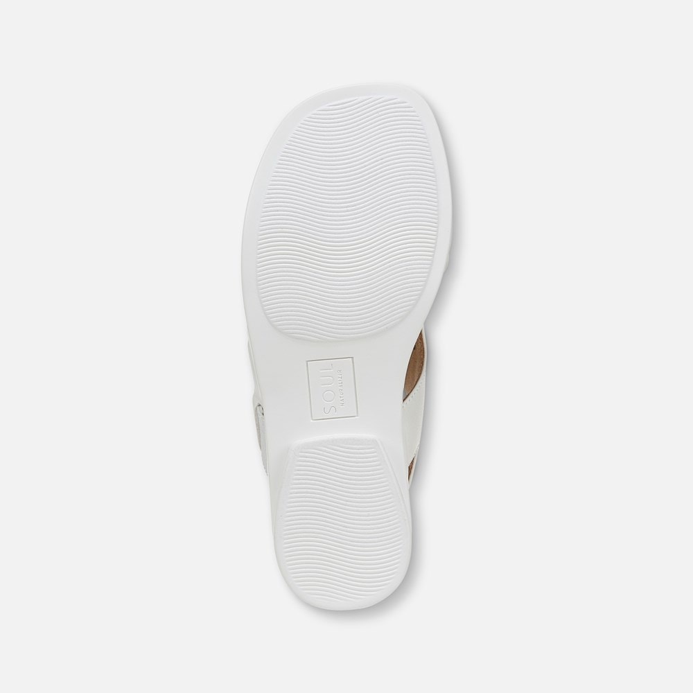 Naturalizer SOUL Freya Sandal - White Faux Leather