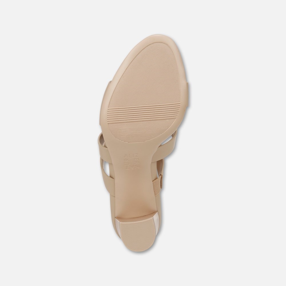 Naturalizer Beaming Slide Sandal - Coastal Tan Smooth Faux Leather