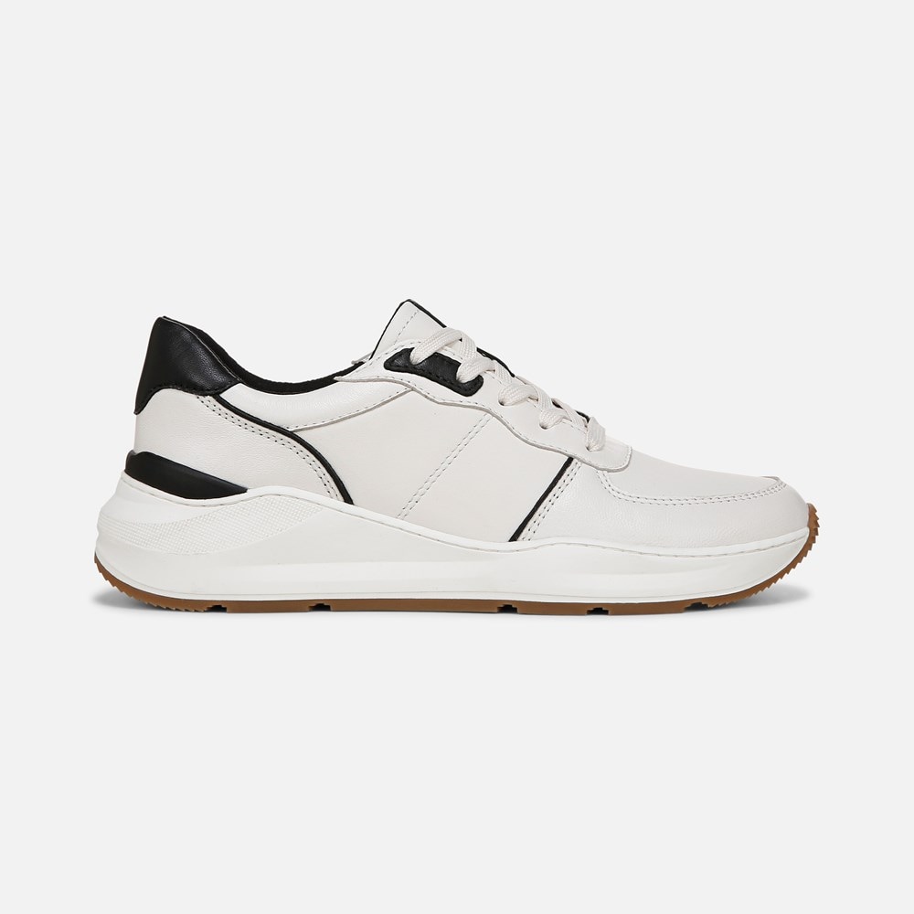 Naturalizer Blossom Lace-up Sneaker - Warm White / Black Leather