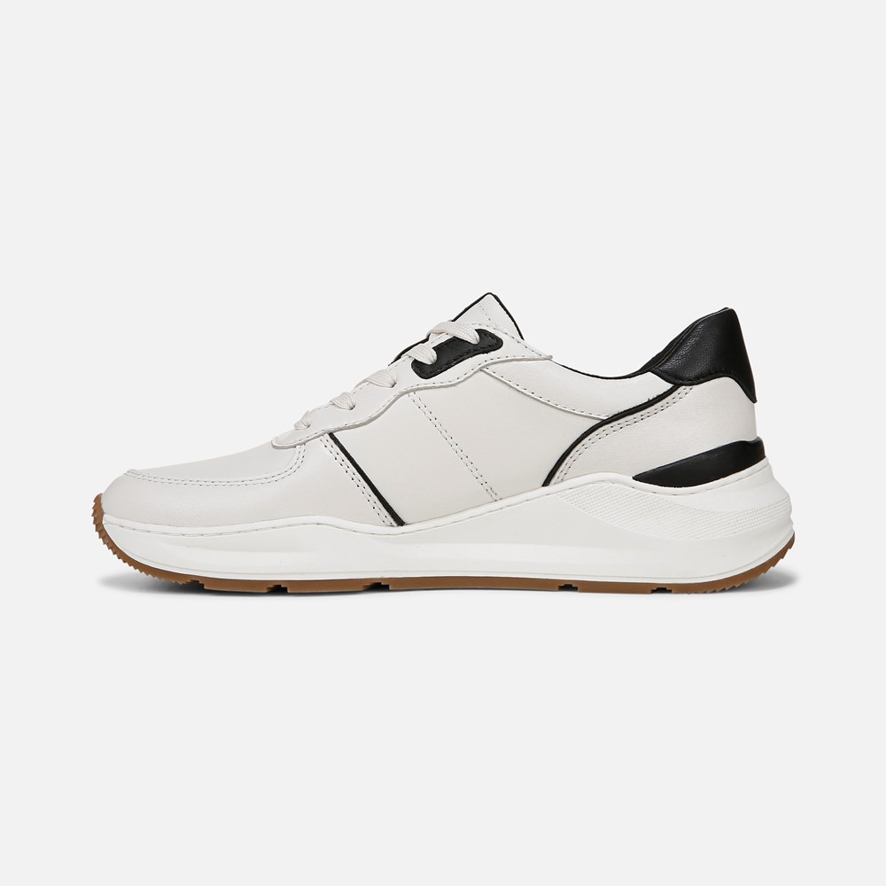 Naturalizer Blossom Lace-up Sneaker - Warm White / Black Leather