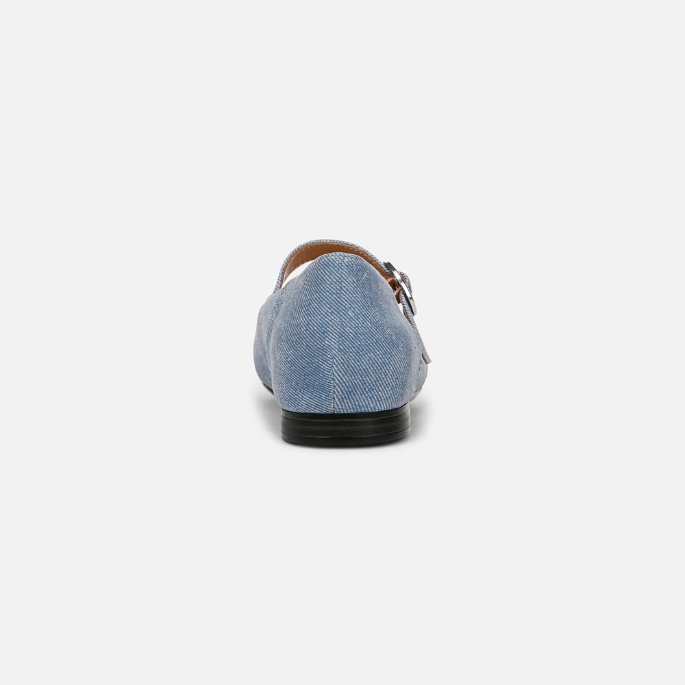 Naturalizer Kelly Mary Jane Flat - Denim Blue Suede