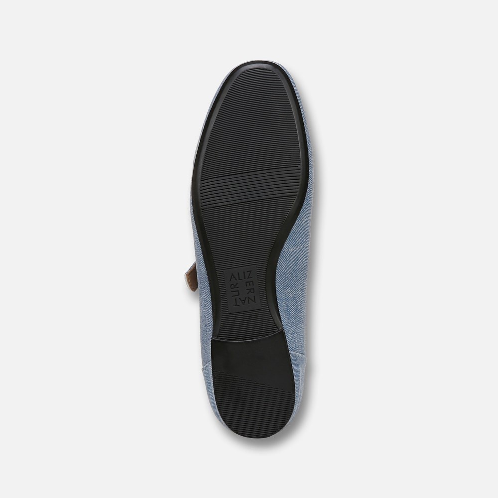 Naturalizer Kelly Mary Jane Flat - Denim Blue Suede