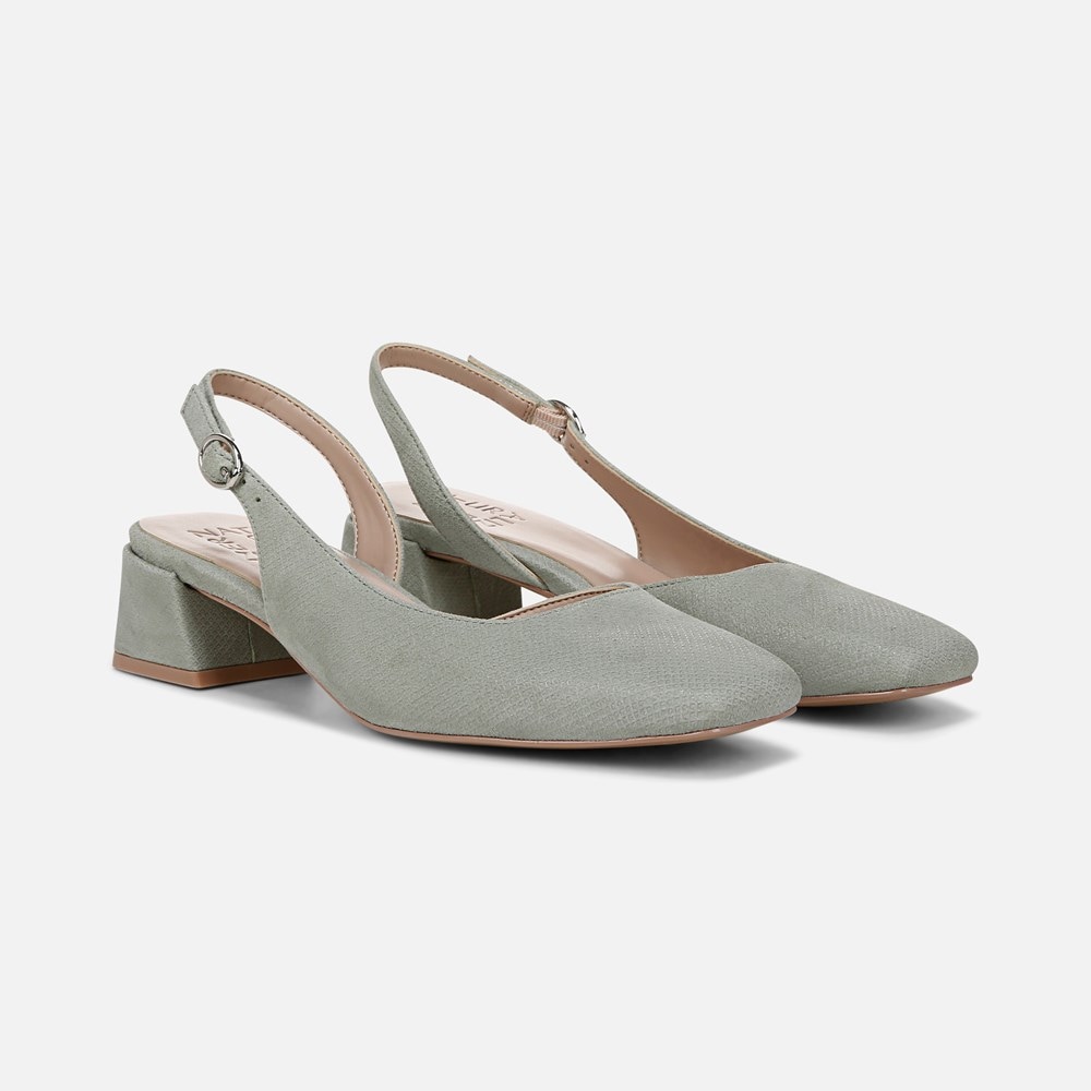 Naturalizer Jayla Slingback Pump - Pistachio Green Leather