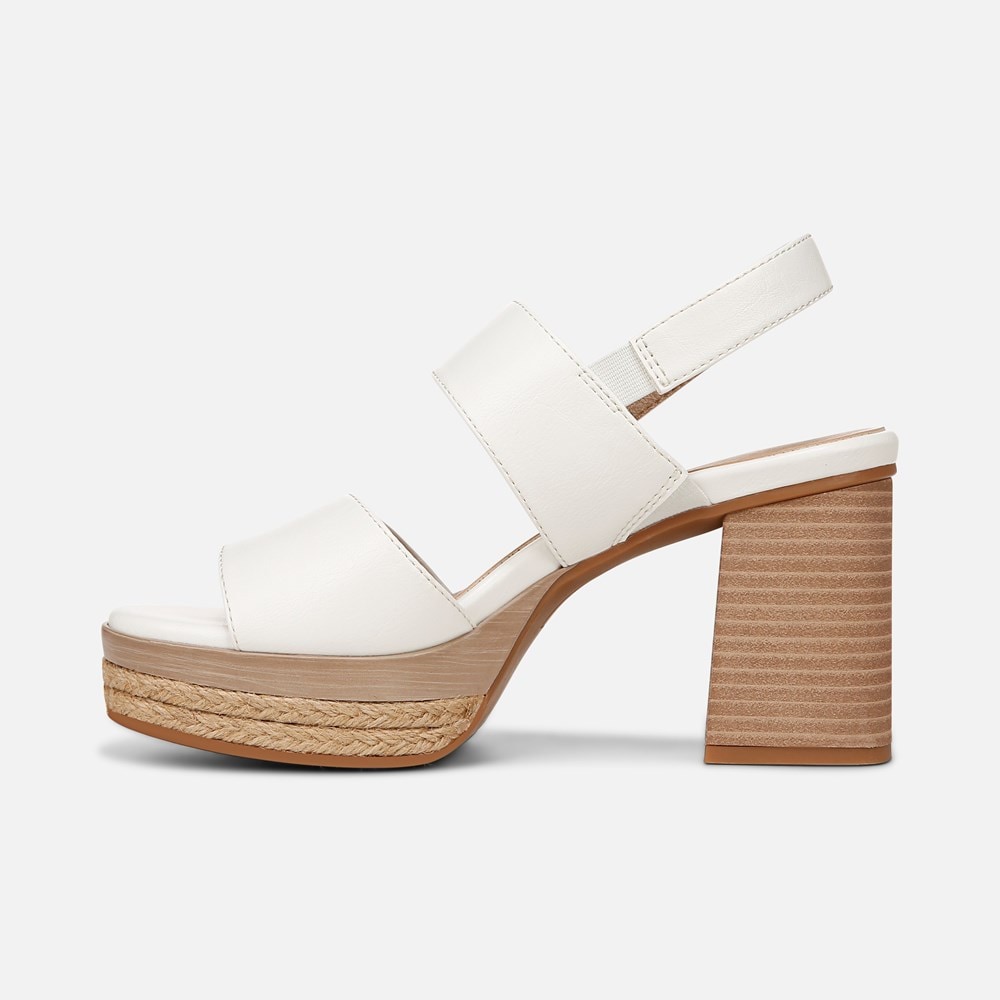 Naturalizer SOUL Holly Sandal - White Faux Leather