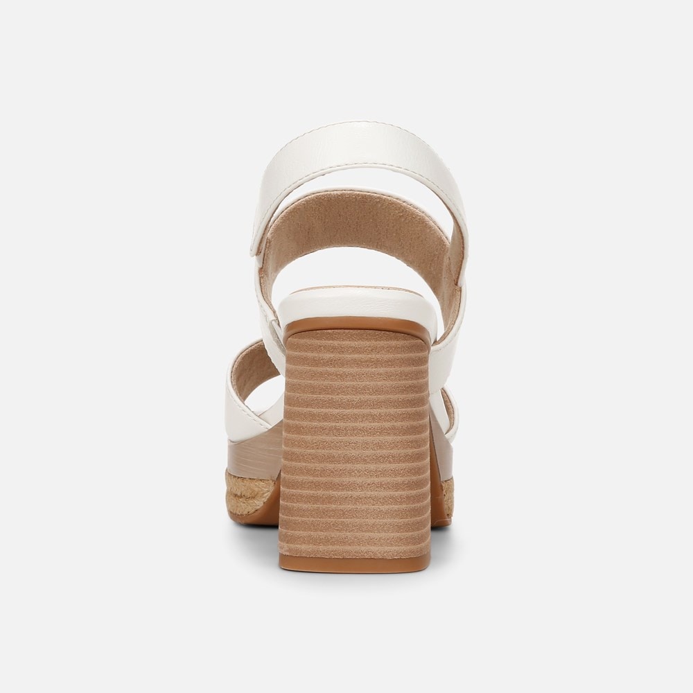 Naturalizer SOUL Holly Sandal - White Faux Leather