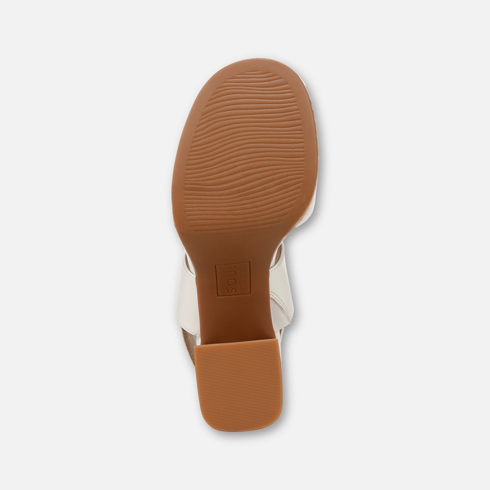 Naturalizer SOUL Holly Sandal - White Faux Leather