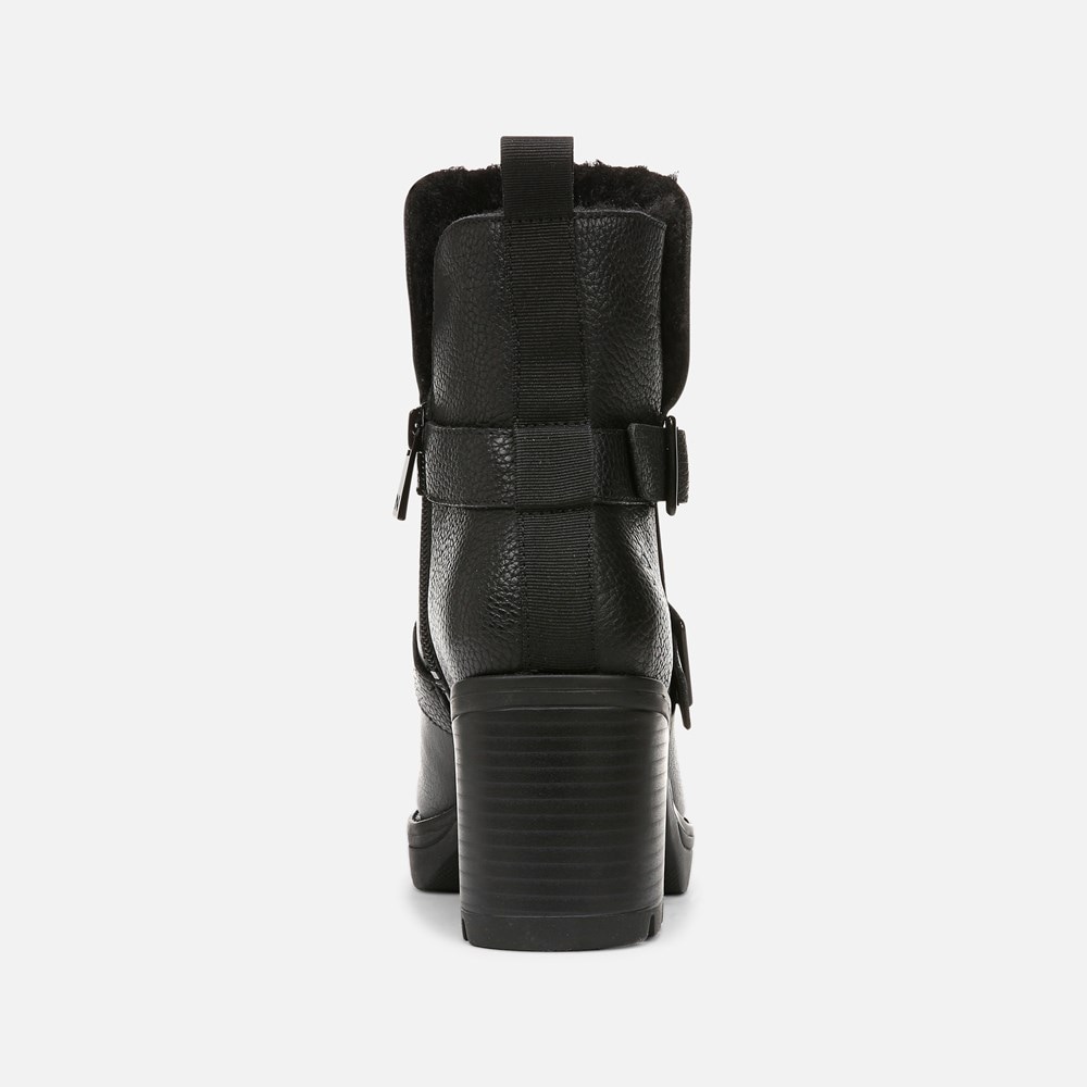 Naturalizer Verney Moto Water Repellent Bootie - Black Leather