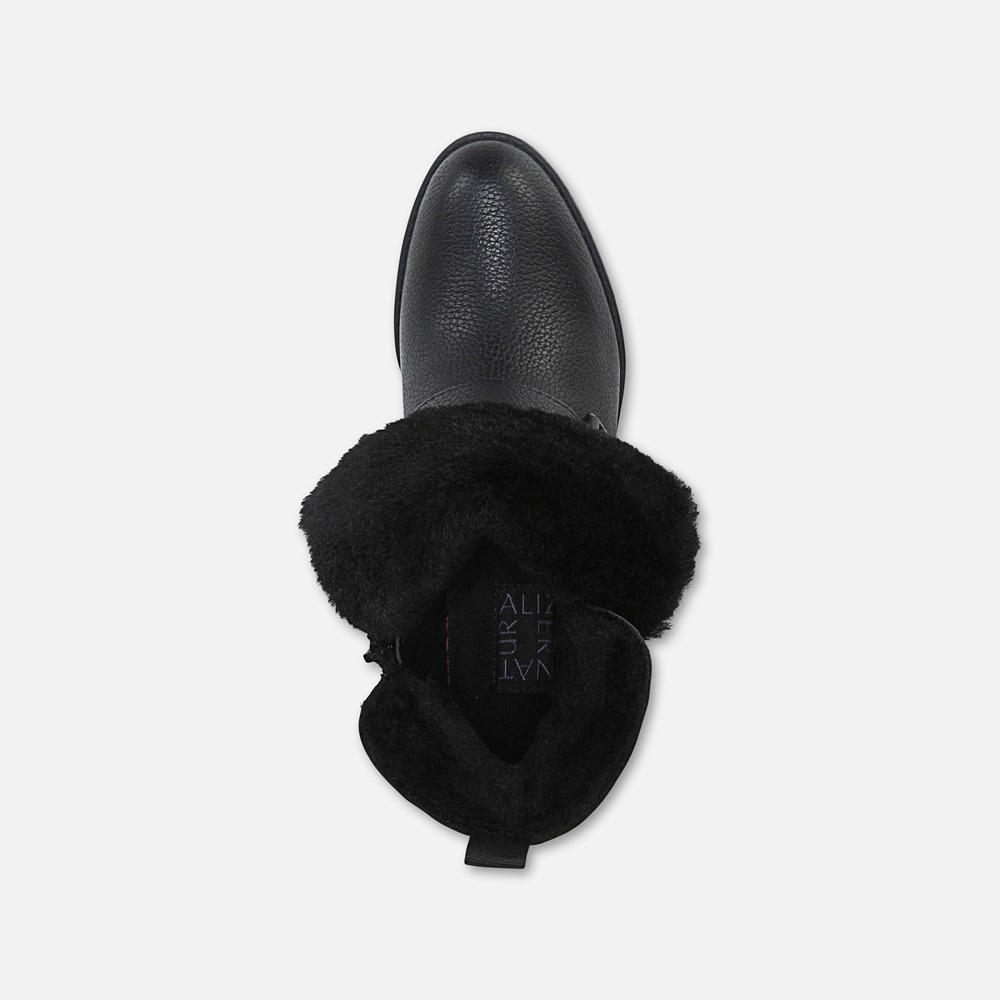 Naturalizer Verney Moto Water Repellent Bootie - Black Leather