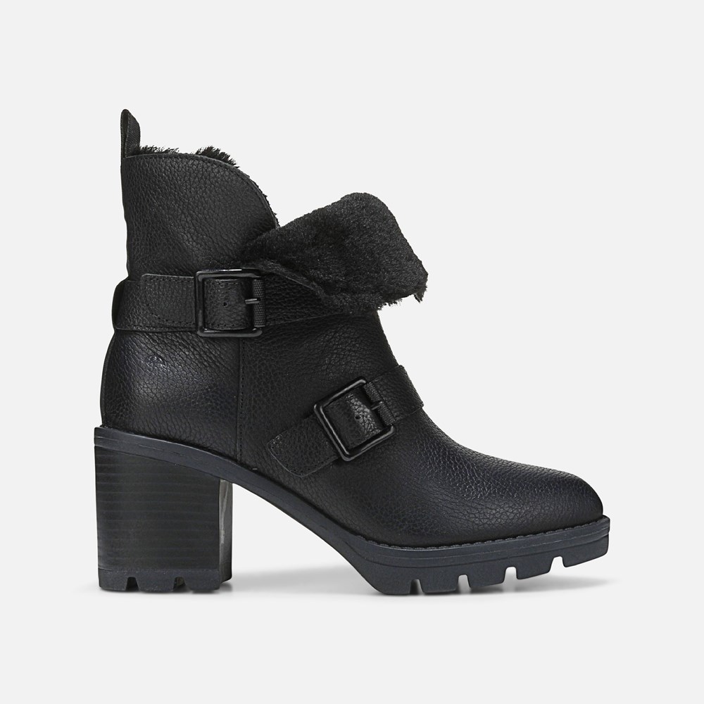 Naturalizer Verney Moto Water Repellent Bootie - Black Leather