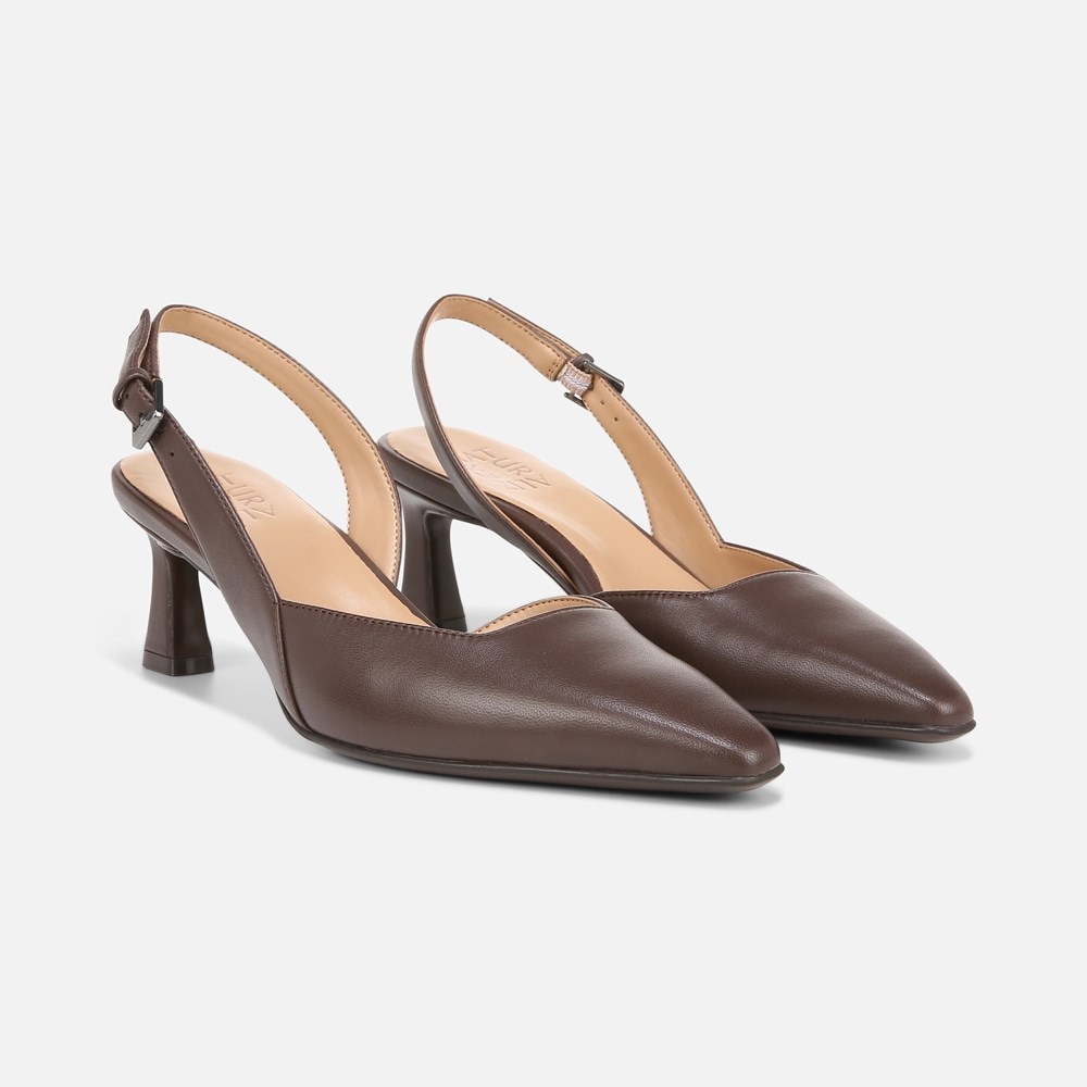Naturalizer Dalary Slingback Pump - Mocha Leather