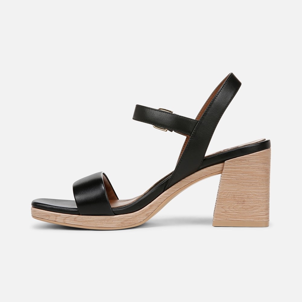 Naturalizer Rose Dress Sandal - Black Leather