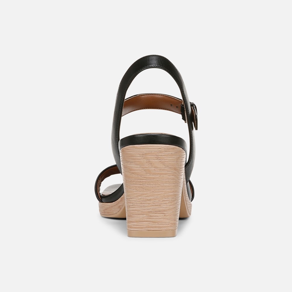 Naturalizer Rose Dress Sandal - Black Leather