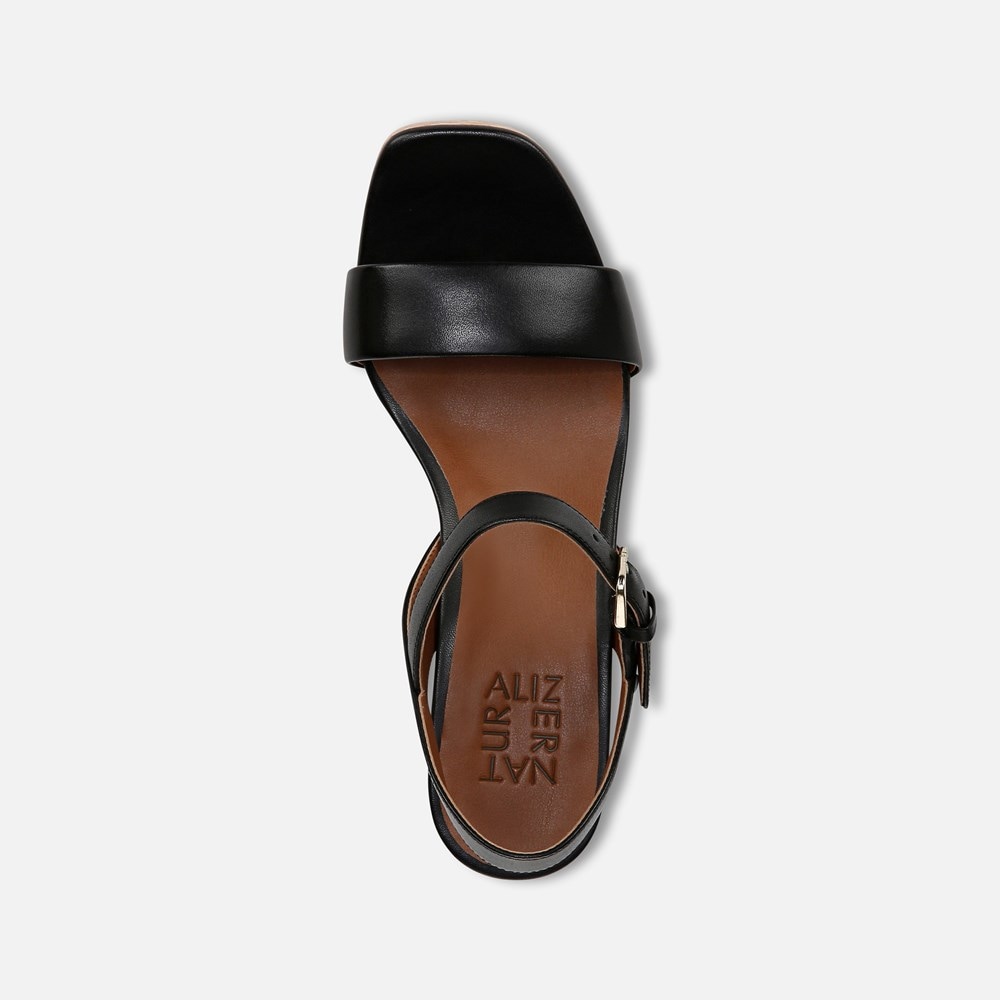 Naturalizer Rose Dress Sandal - Black Leather