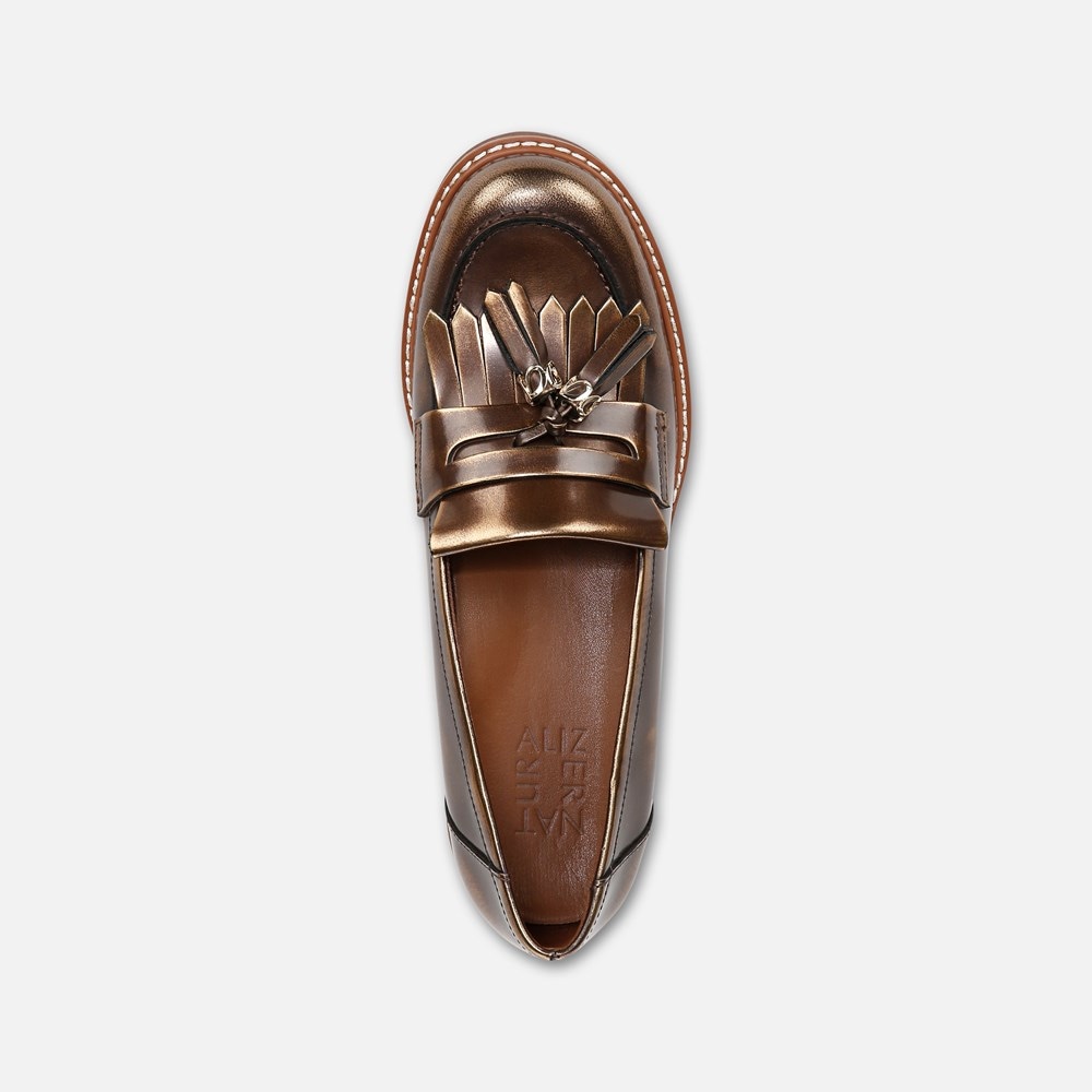 Naturalizer Desmond Lug Loafer - Bronze Leather