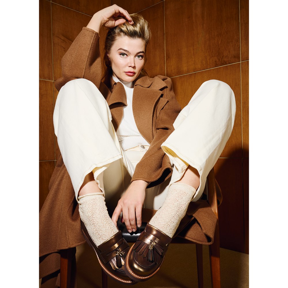 Naturalizer Desmond Lug Loafer - Bronze Leather