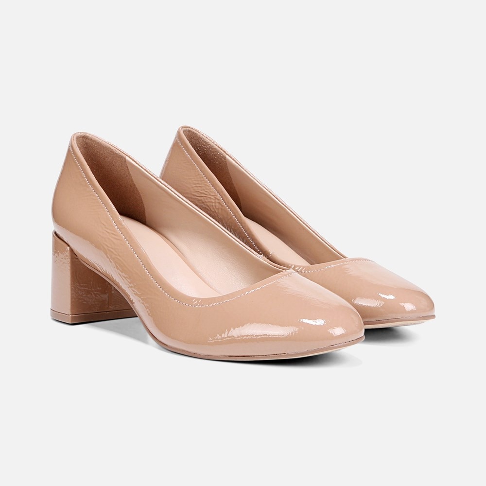 Naturalizer 27 Edit Rebecca Pump - Taupe Patent Leather