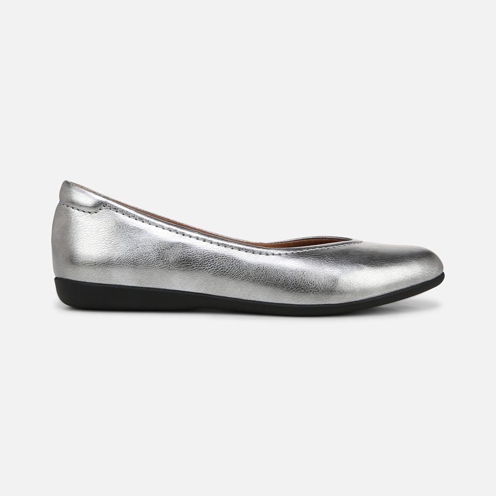 Naturalizer Vivienne Flat - Pewter Faux Leather