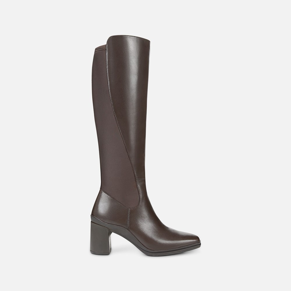 Naturalizer Axel Weatherproof Knee High Boot - Oxford Brown Wp Leather