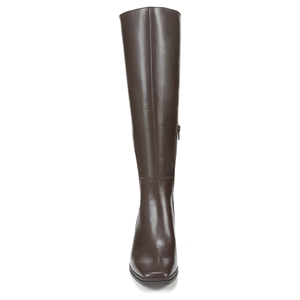 Naturalizer Axel Weatherproof Knee High Boot - Oxford Brown Wp Leather