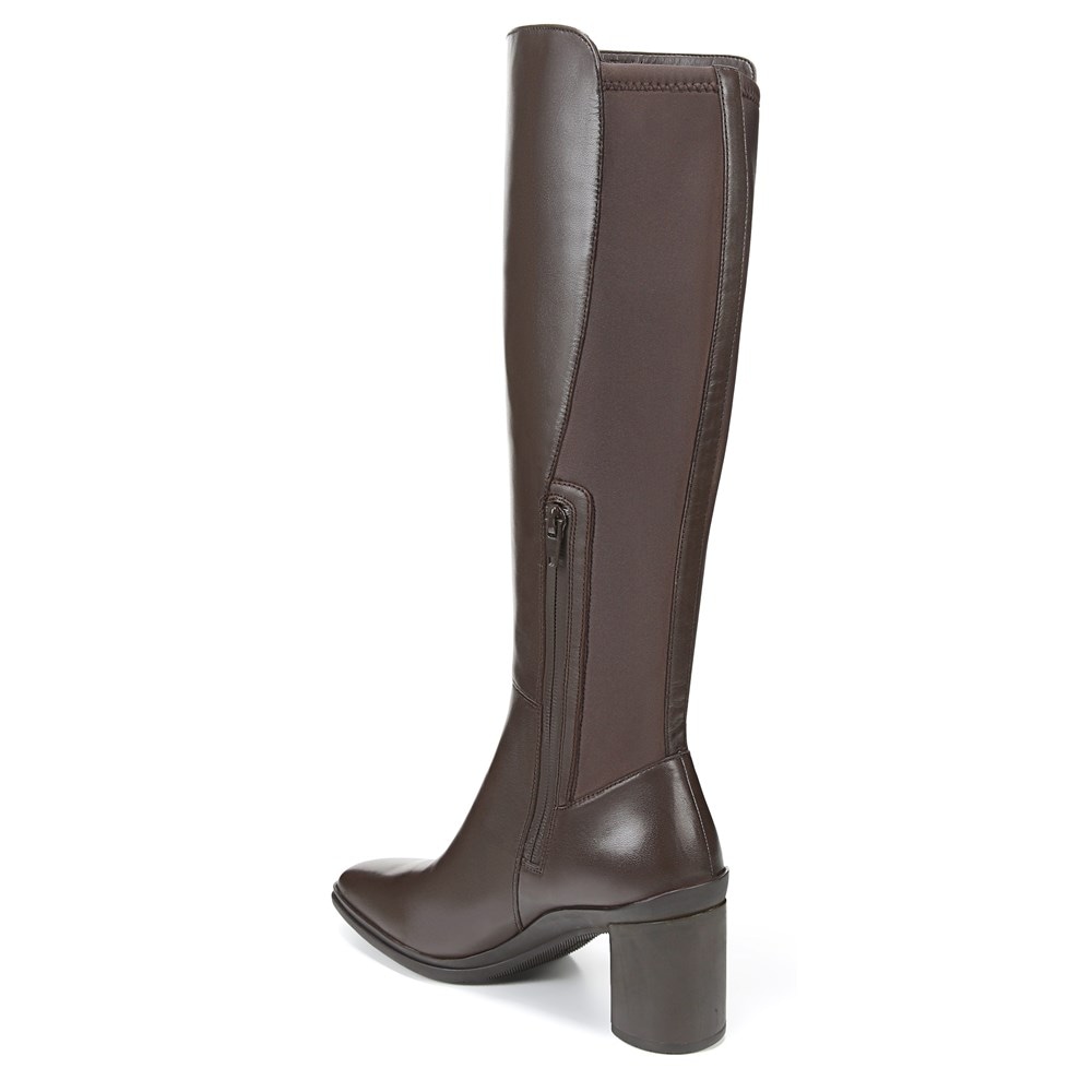 Naturalizer Axel Weatherproof Knee High Boot - Oxford Brown Wp Leather